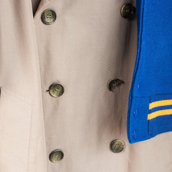 Dry Clean Only Varsity Trench Coat - Picture 14 of 16